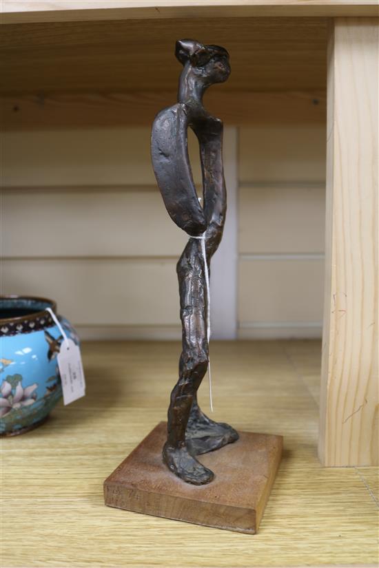 Daphne Hardy Henrion. A bronze sculpture height 31cm
